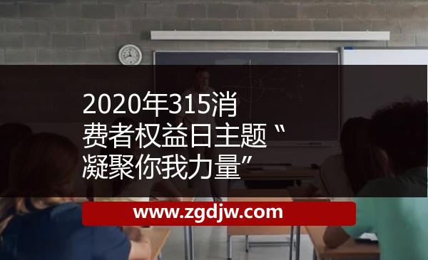 2020年315消費(fèi)者權(quán)益日主題 “凝聚你我力量” 